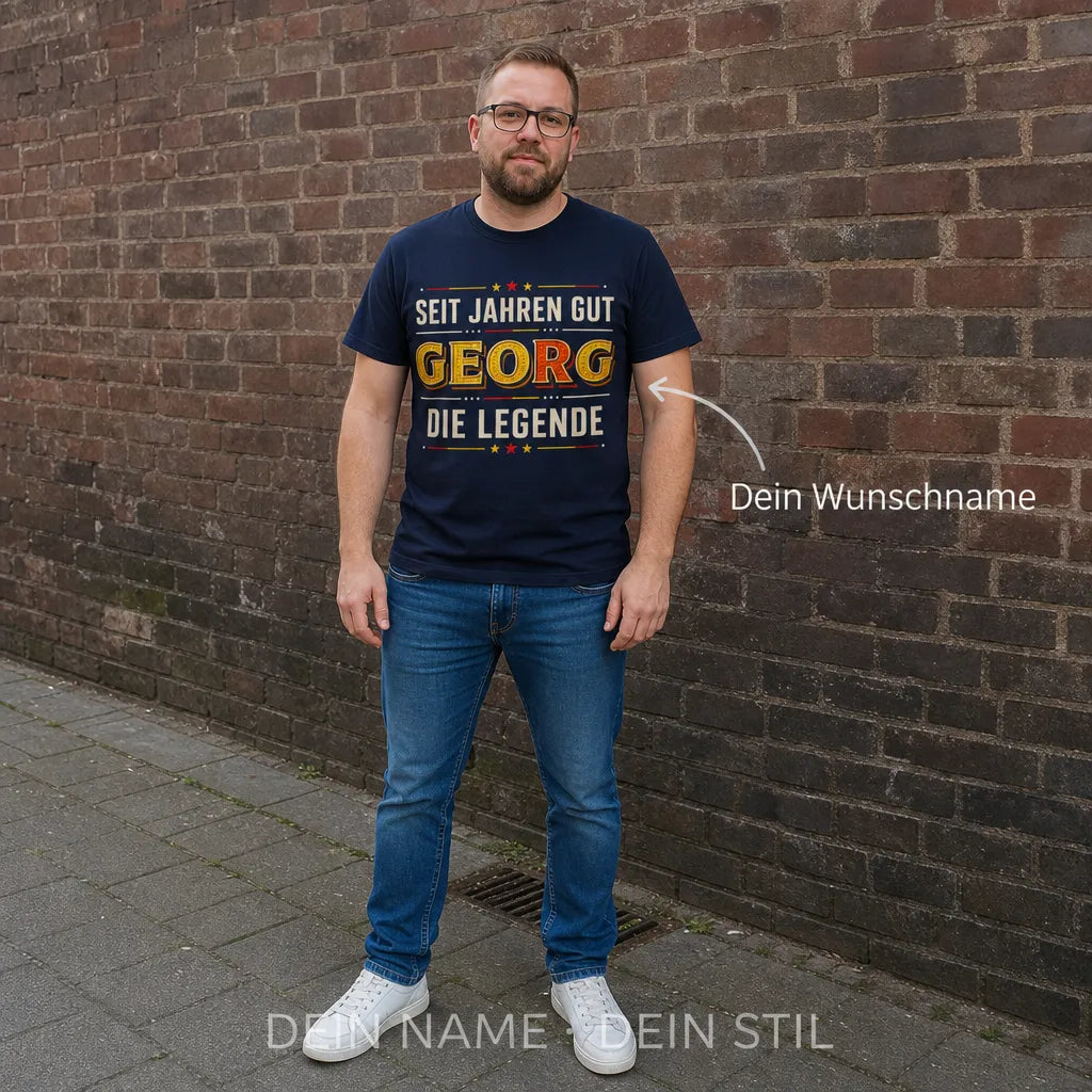 Personalisiertes Legende Deutschland T-Shirt mit Namen - Seit Jahren gut, immer!