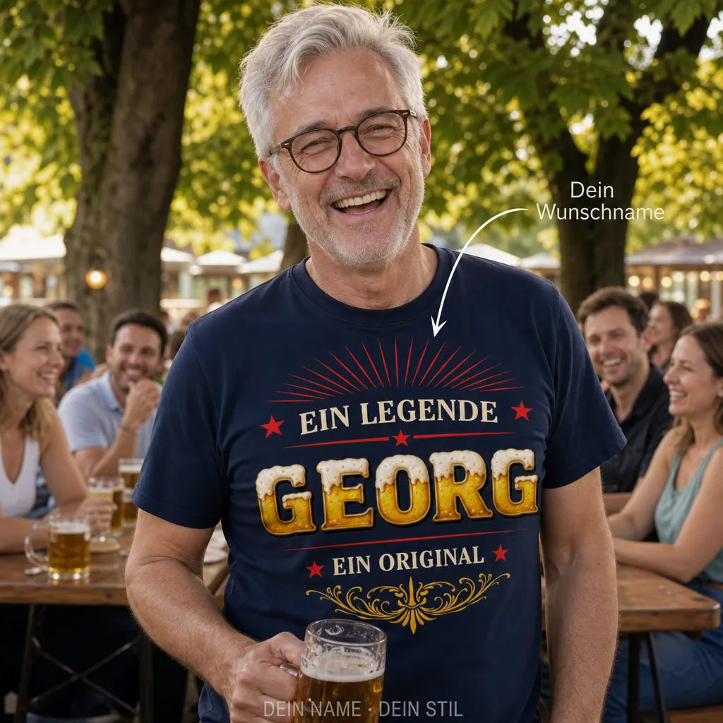 Personalisiertes Legende T-Shirt mit Namen - Eine Legende, ein Original