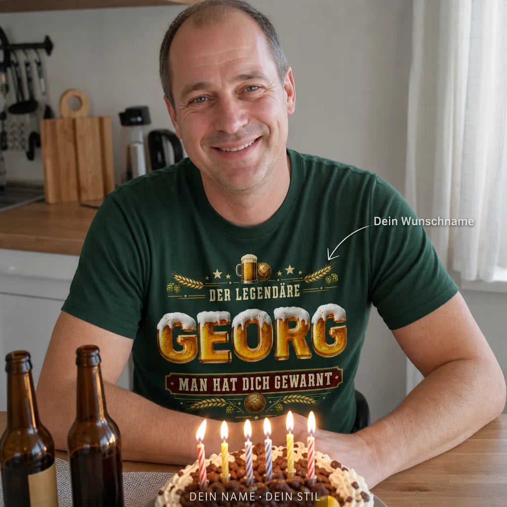 Personalisiertes Bier Geburtstag T-Shirt mit Namen - Nicht neu, nur besser