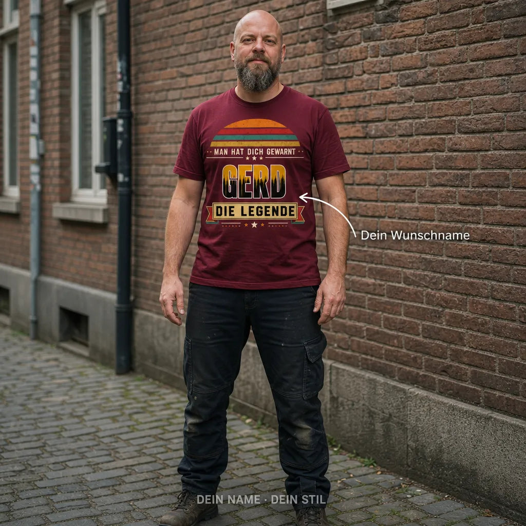 Personalisiertes Deutschland T-Shirt mit Namen - Nicht perfekt, aber ich!