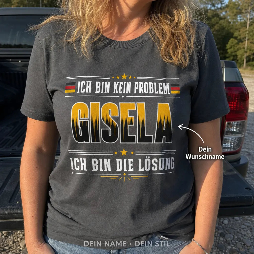Personalisiertes Natur T-Shirt mit Namen - Kein Lärm, nur Natur