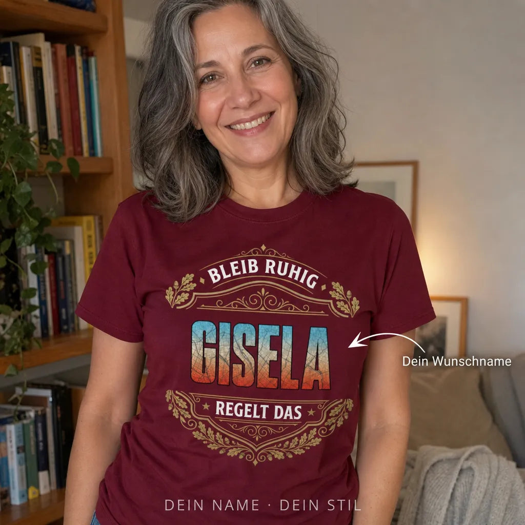 Personalisiertes Original T-Shirt mit Namen - Ich weiß, wer ich bin