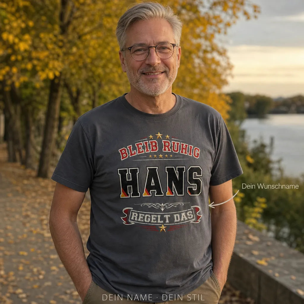 Personalisiertes Legende Deutschland T-Shirt mit Namen - Frag mich, ich bin die Legende