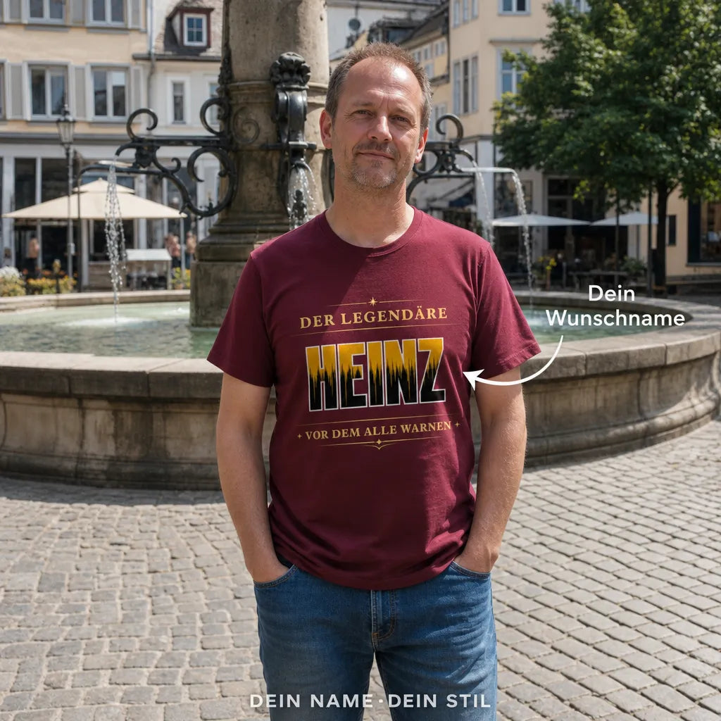 Personalisiertes Legende T-Shirt mit Namen - Man hat dich gewarnt