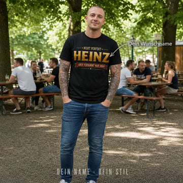 Personalisiertes Humor T-Shirt mit Namen - Aber verdammt nah dran