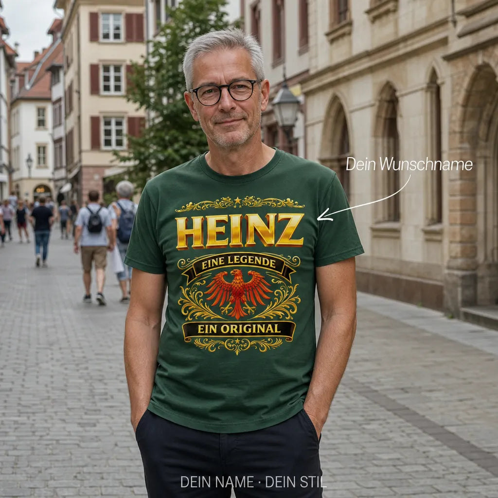 Personalisiertes Legende T-Shirt mit Namen - Eine Legende, ein Original