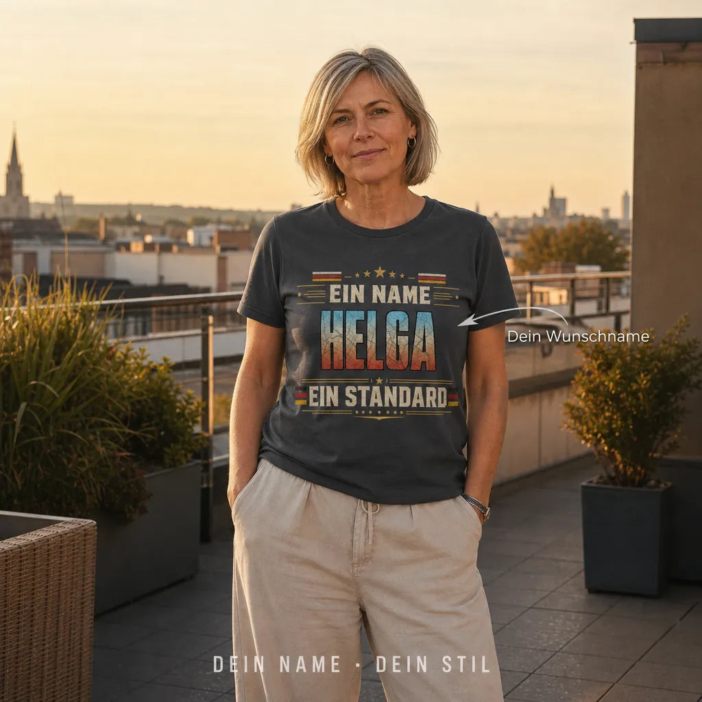 Personalisiertes Abenteurer T-Shirt mit Namen - Geboren, um echt zu sein