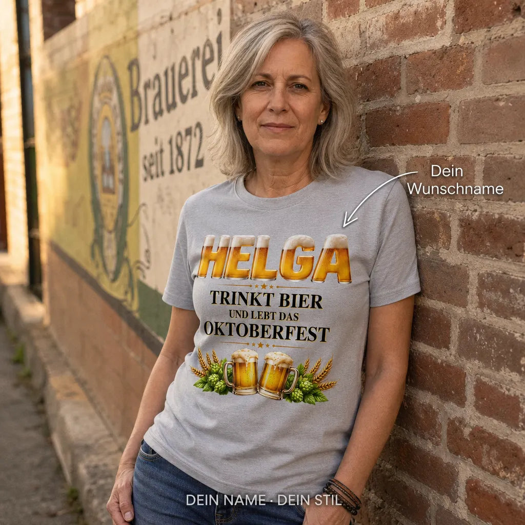 Personalisiertes Bier T-Shirt mit Namen - Nur 3 Tage die Woche