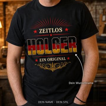 Personalisiertes Original T-Shirt mit Namen - Zeitlos und einzigartig