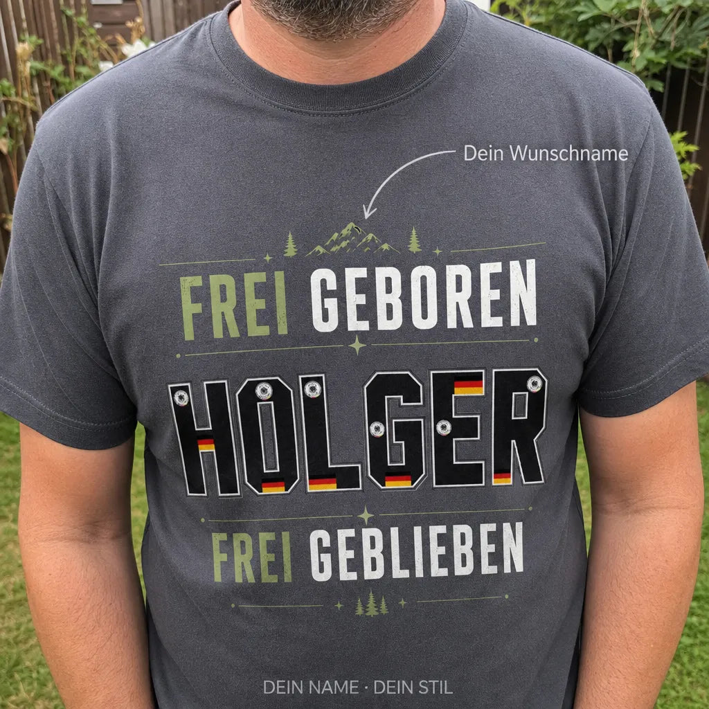 Personalisiertes Fußball T-Shirt mit Namen - Hat Fußball verstanden