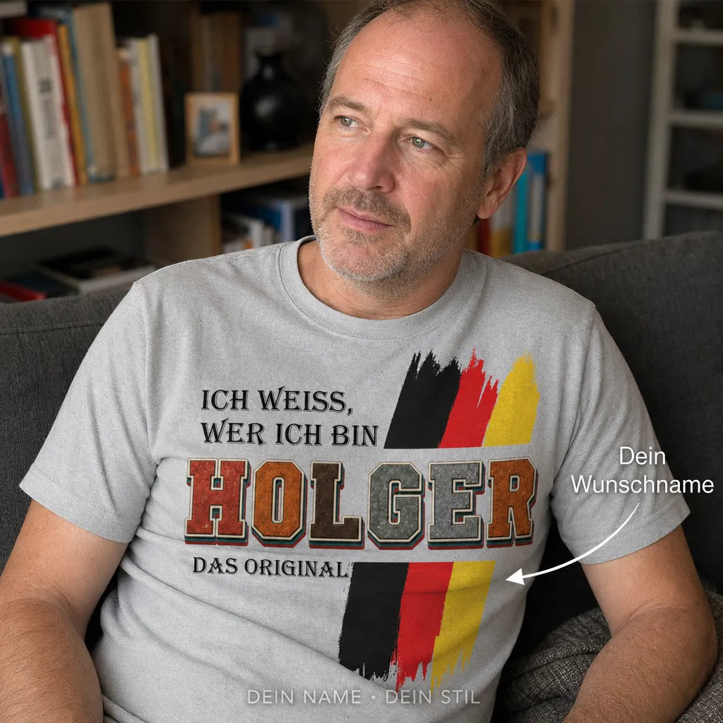 Personalisiertes Legende T-Shirt mit Namen - Geboren um legendär zu sein