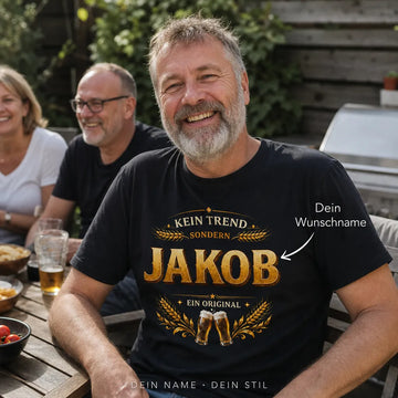 Personalisiertes Bier T-Shirt mit Namen - Kein Trend, ein Original