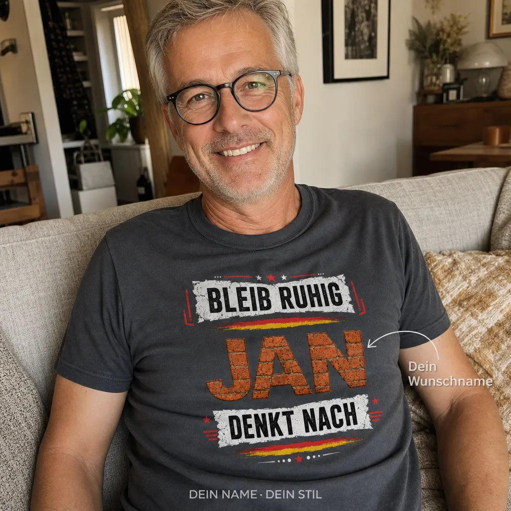 Personalisiertes Bier T-Shirt mit Namen - Einmalig seit Geburt
