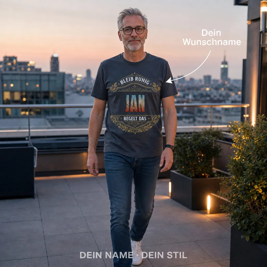 Personalisiertes Original T-Shirt mit Namen - Ich weiß, wer ich bin