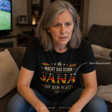Personalisiertes Fußball Deutschland T-Shirt mit Namen - Macht das schon
