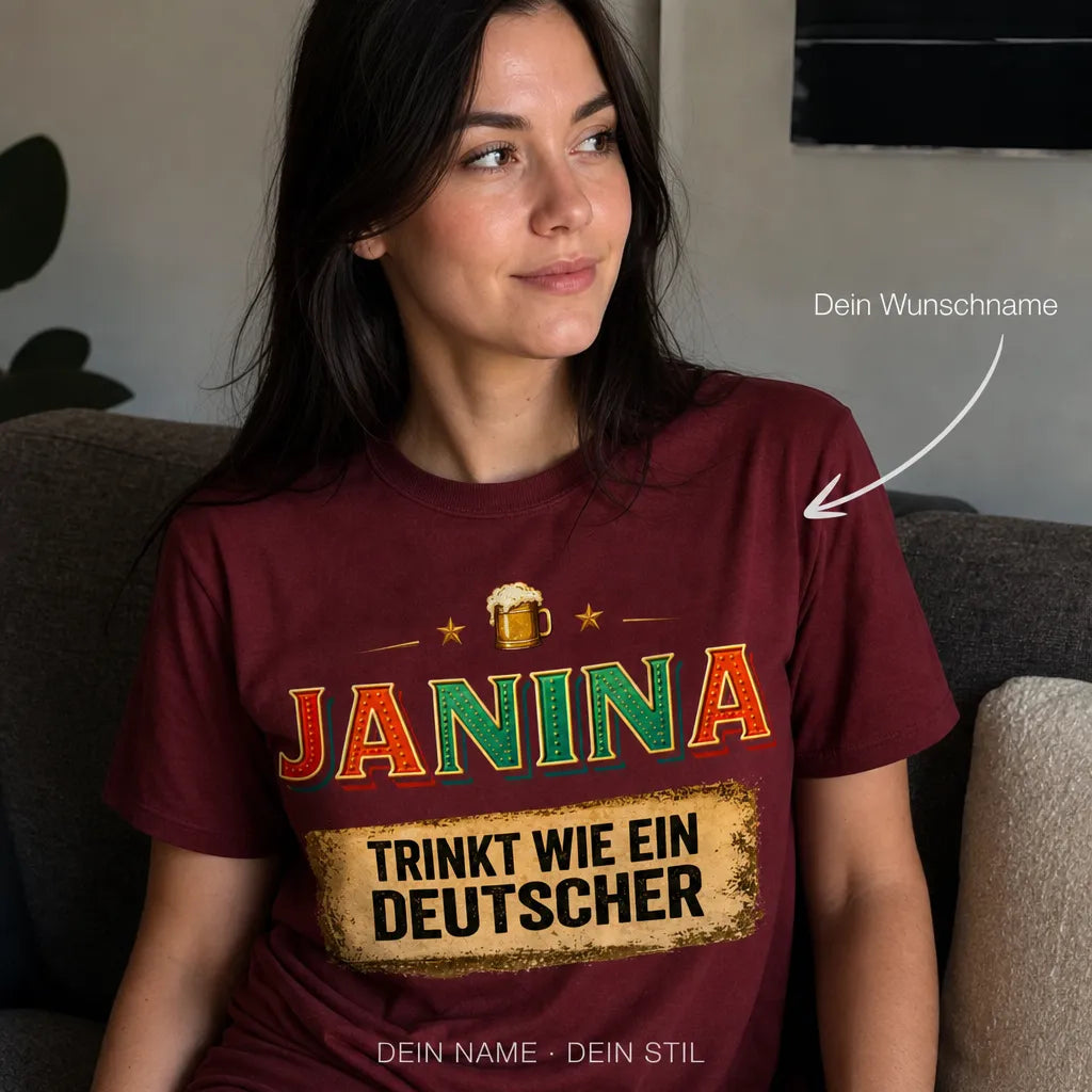Personalisiertes Original T-Shirt mit Namen - Bleib ruhig, ich regelts