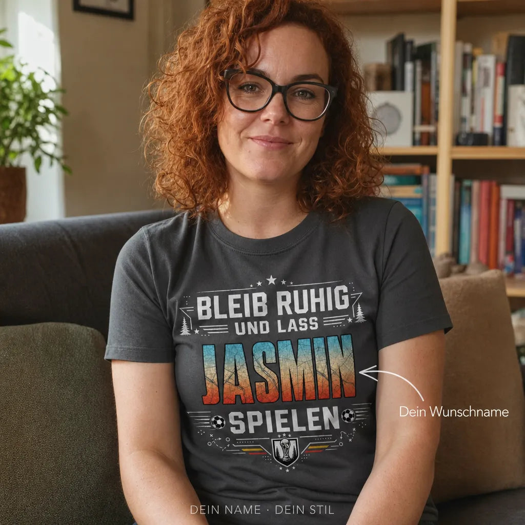 Personalisiertes Original T-Shirt mit Namen - Geboren um echt zu sein