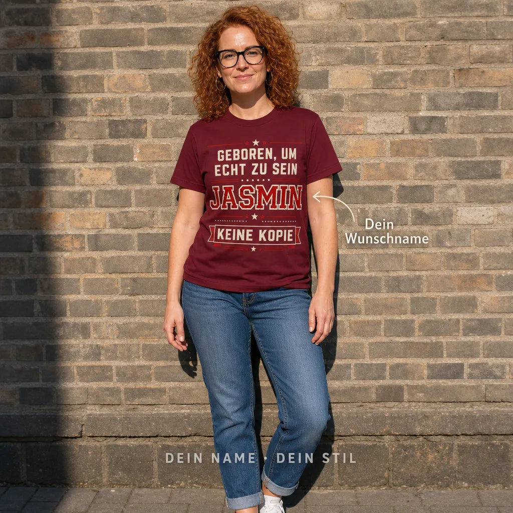 Personalisiertes Spruch T-Shirt mit Namen - Andere reden, du machst