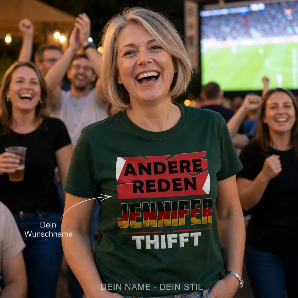 Personalisiertes Fußball Deutschland T-Shirt mit Namen - Der Beweis für Perfektion