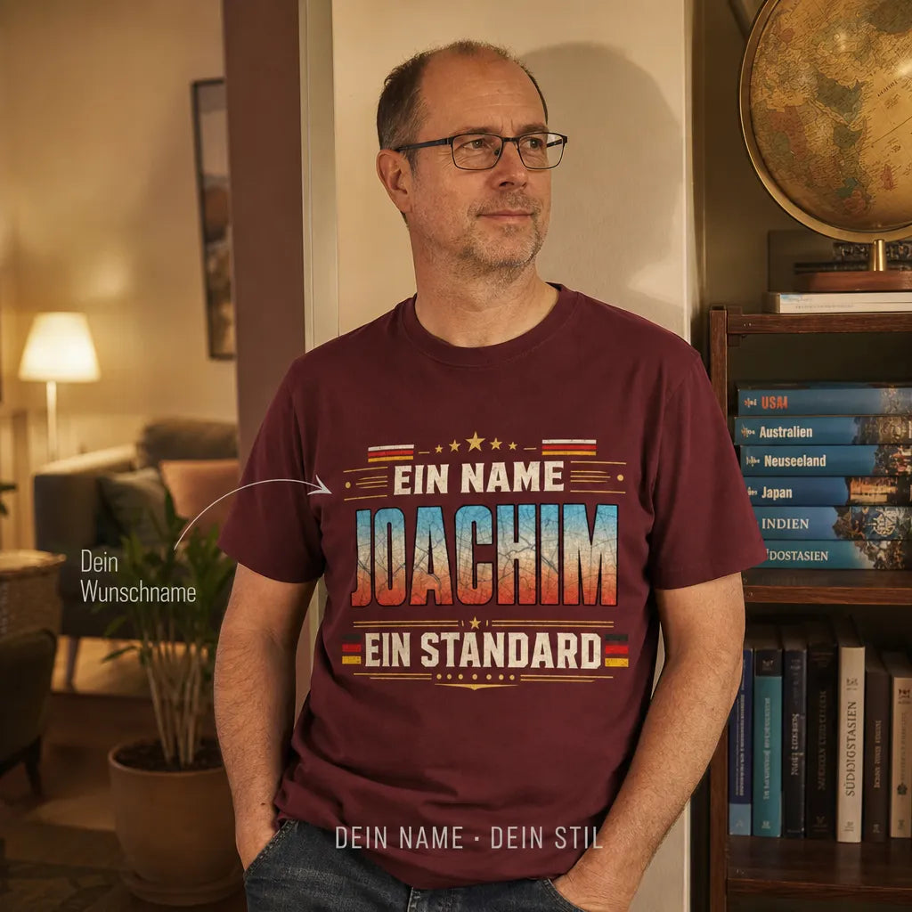 Personalisiertes Abenteurer T-Shirt mit Namen - Geboren, um echt zu sein