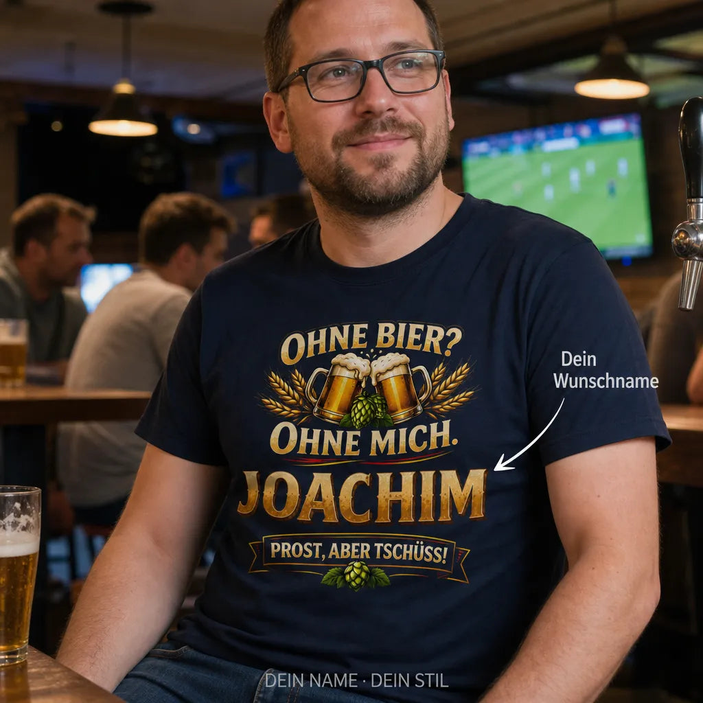 Personalisiertes Spruch T-Shirt mit Namen - Nicht perfekt, aber ich