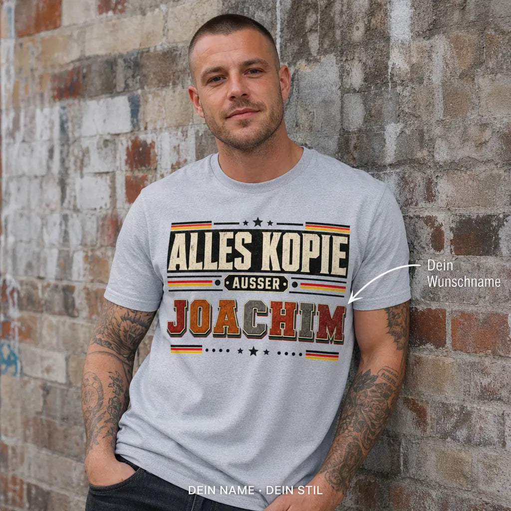 Personalisiertes Fußball T-Shirt mit Namen - Andere reden, du triffst