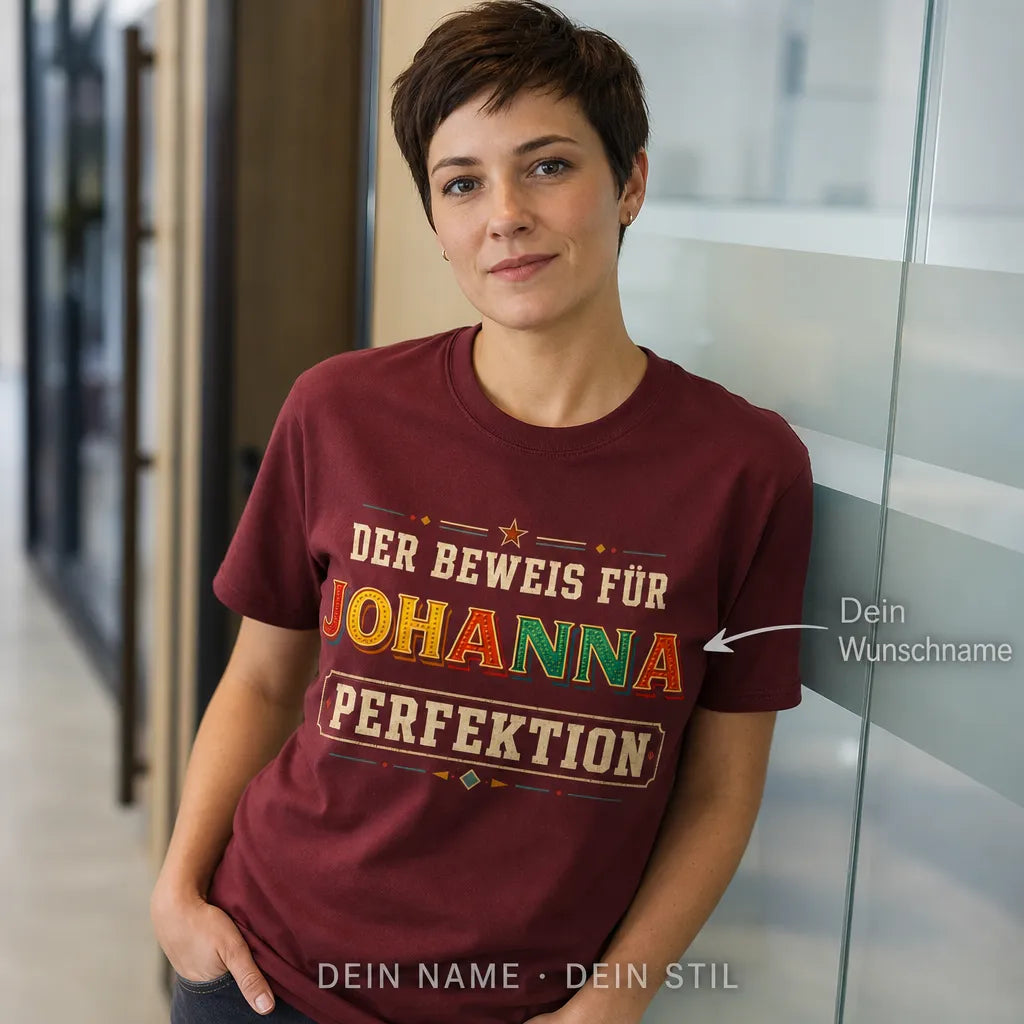 Personalisiertes Deutschland T-Shirt mit Namen - Ich bin die Lösung