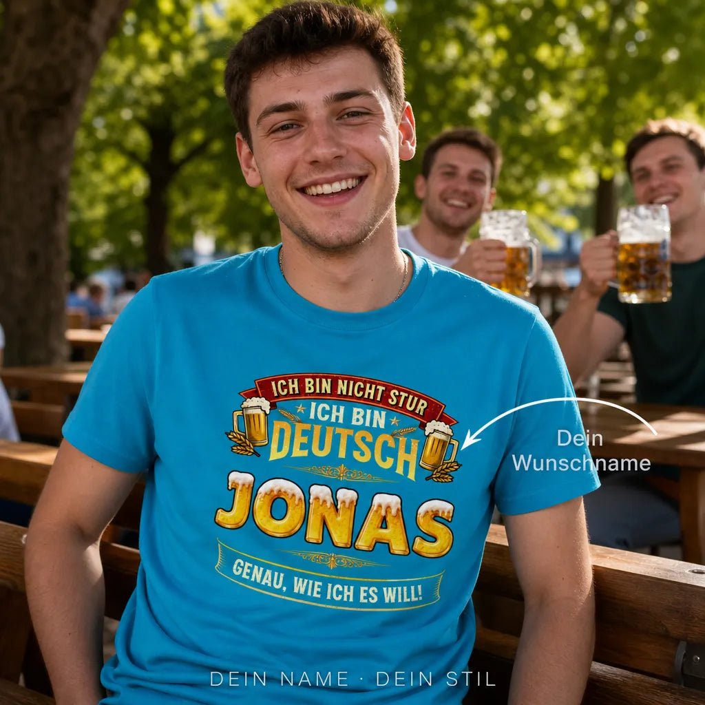 Personalisiertes Bier T-Shirt mit Namen - Ein Bier ist sinnlos!