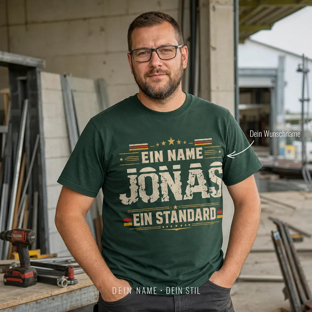 Personalisiertes Spruch T-Shirt mit Namen - Andere reden, du machst