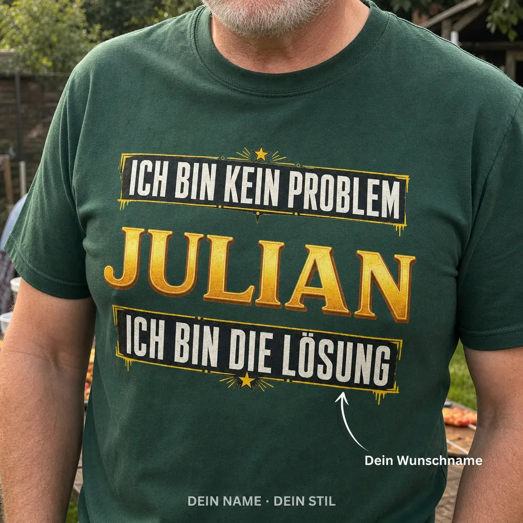 Personalisiertes Deutschland T-Shirt mit Namen - Nicht perfekt, aber ich!