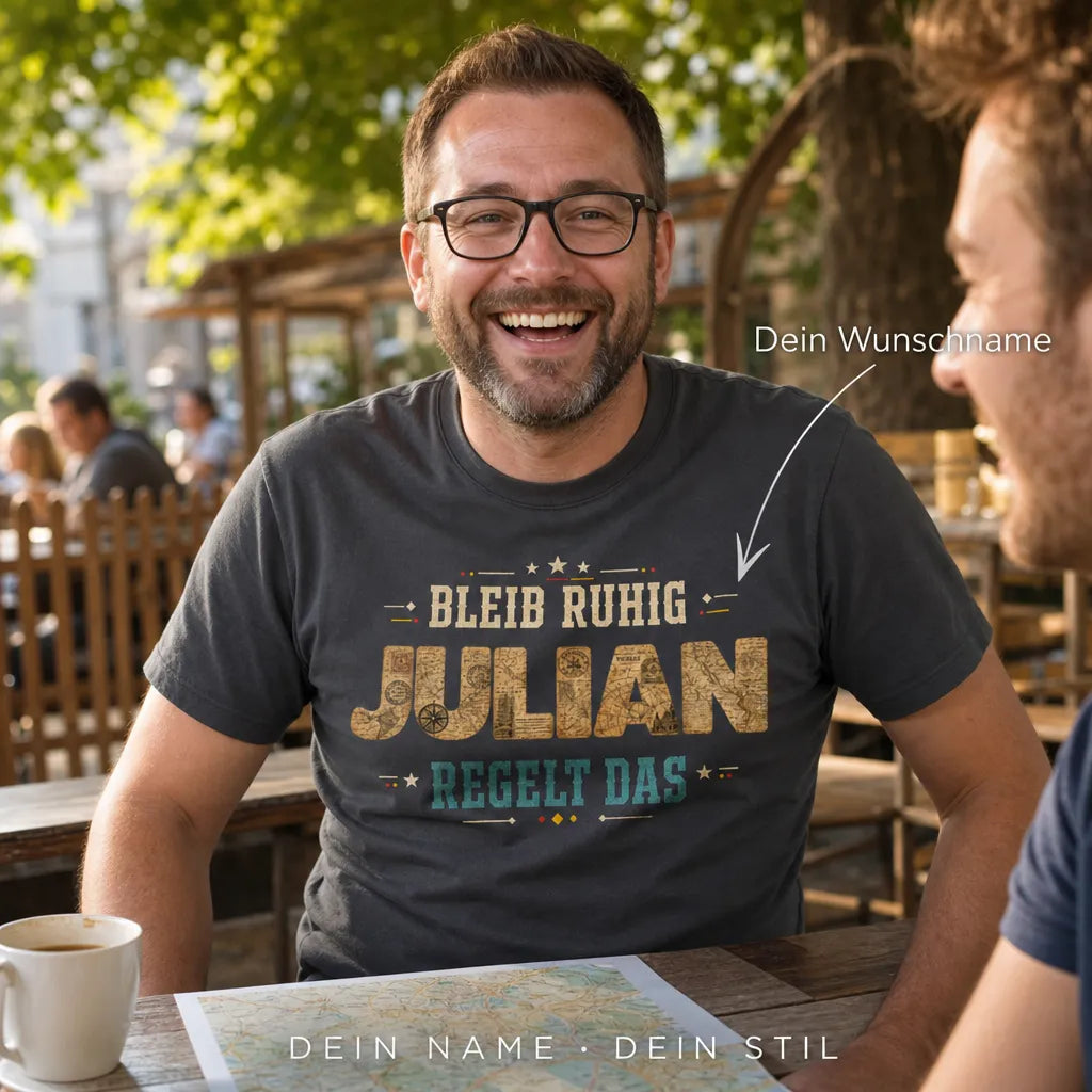 Personalisiertes Abenteurer T-Shirt mit Namen - Alles unter Kontrolle