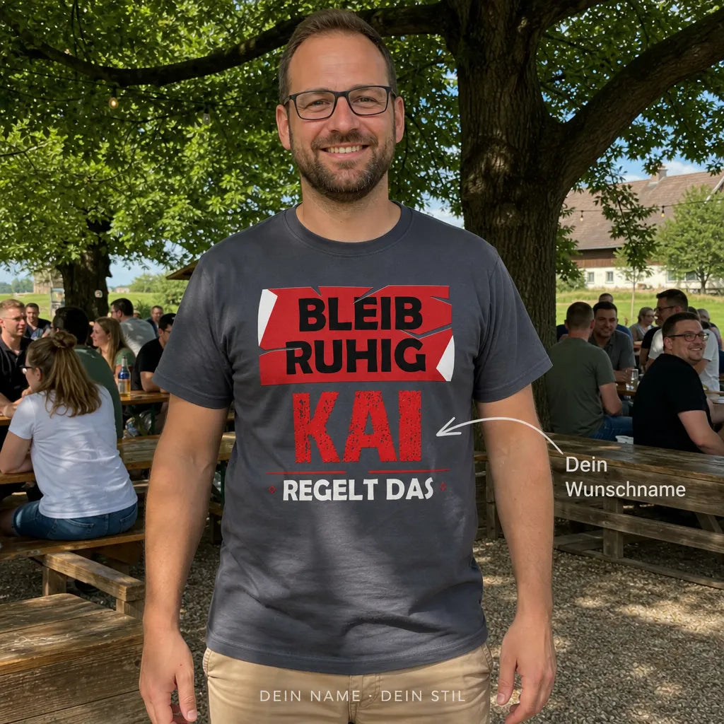 Personalisiertes Deutschland T-Shirt mit Namen - Ich weiß, wer ich bin
