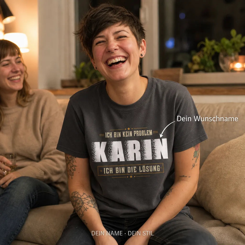 Personalisiertes Humor T-Shirt mit Namen - Alles unter Kontrolle, klar!