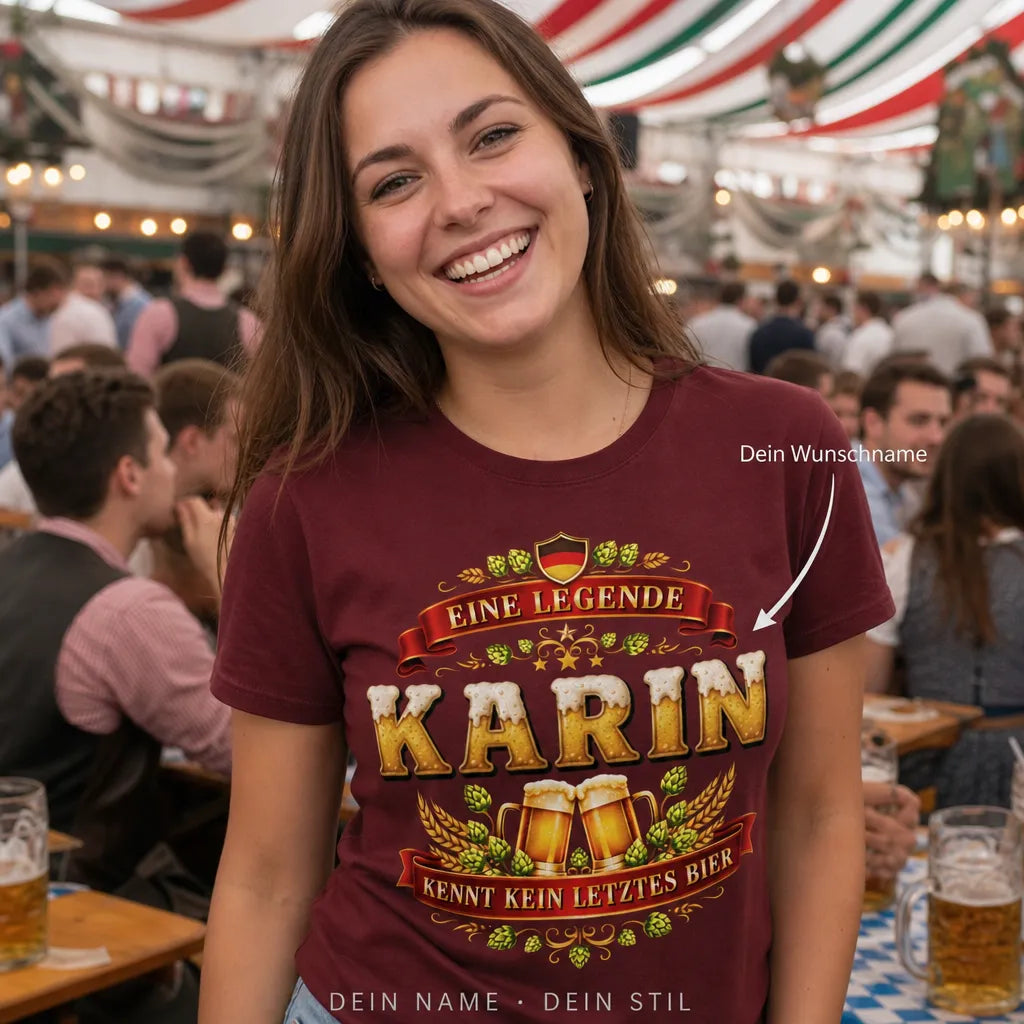 Personalisiertes Bier T-Shirt mit Namen - Das war nicht ich