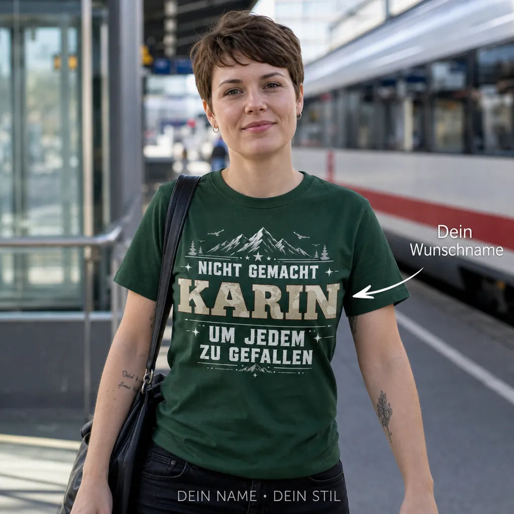 Personalisiertes Deutschland T-Shirt mit Namen - Ich weiß, wer ich bin