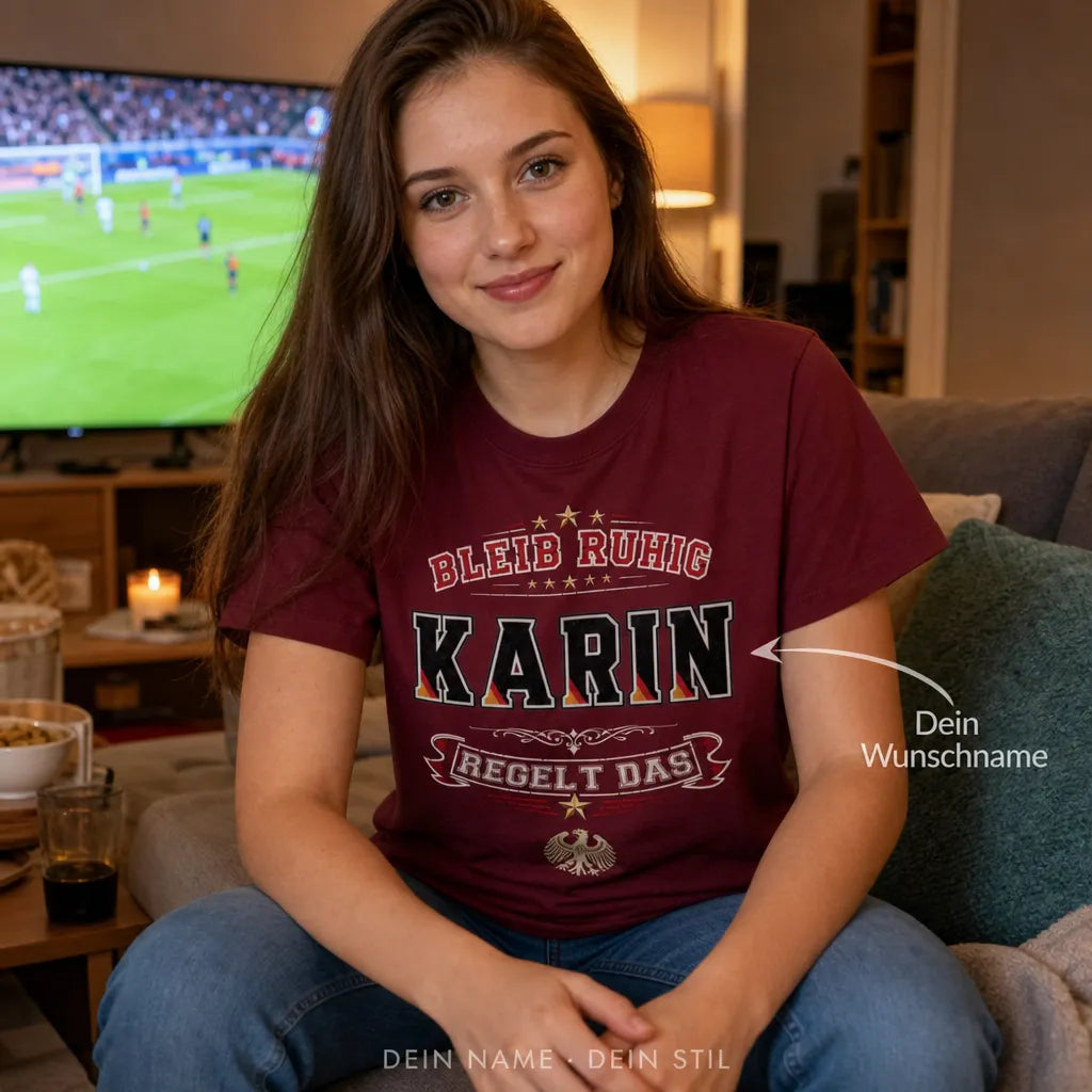 Personalisiertes Legende Deutschland T-Shirt mit Namen - Frag mich, ich bin die Legende
