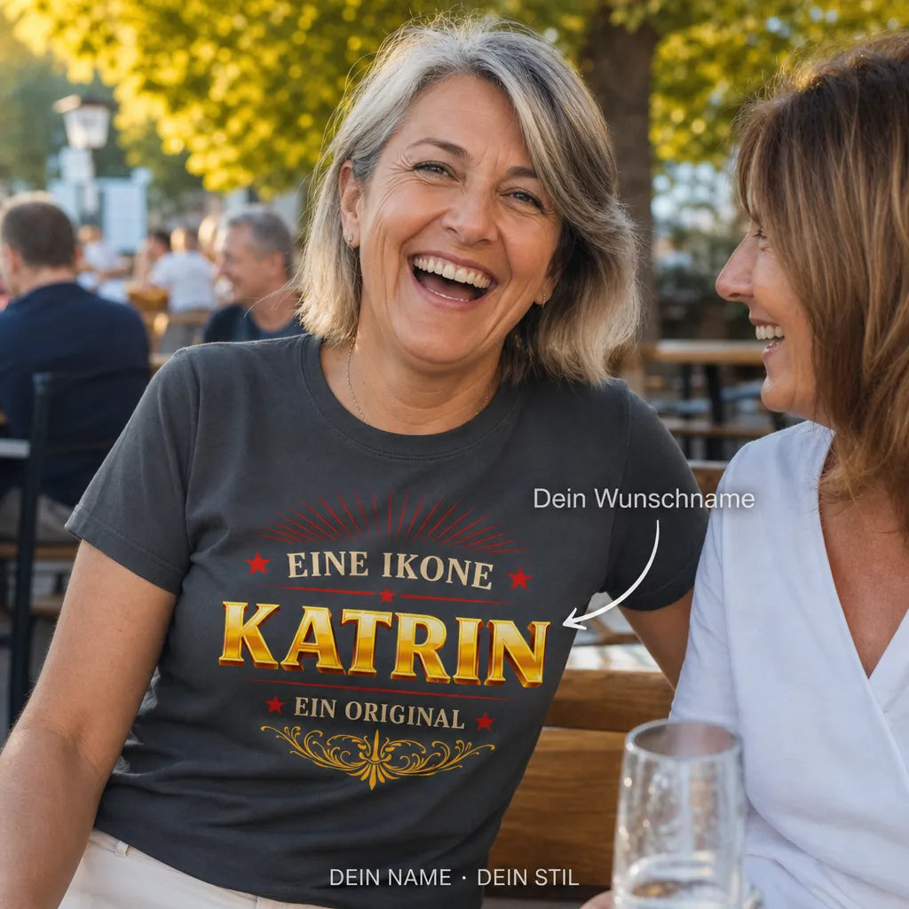 Personalisiertes Original T-Shirt mit Namen - Zeitlos und einzigartig