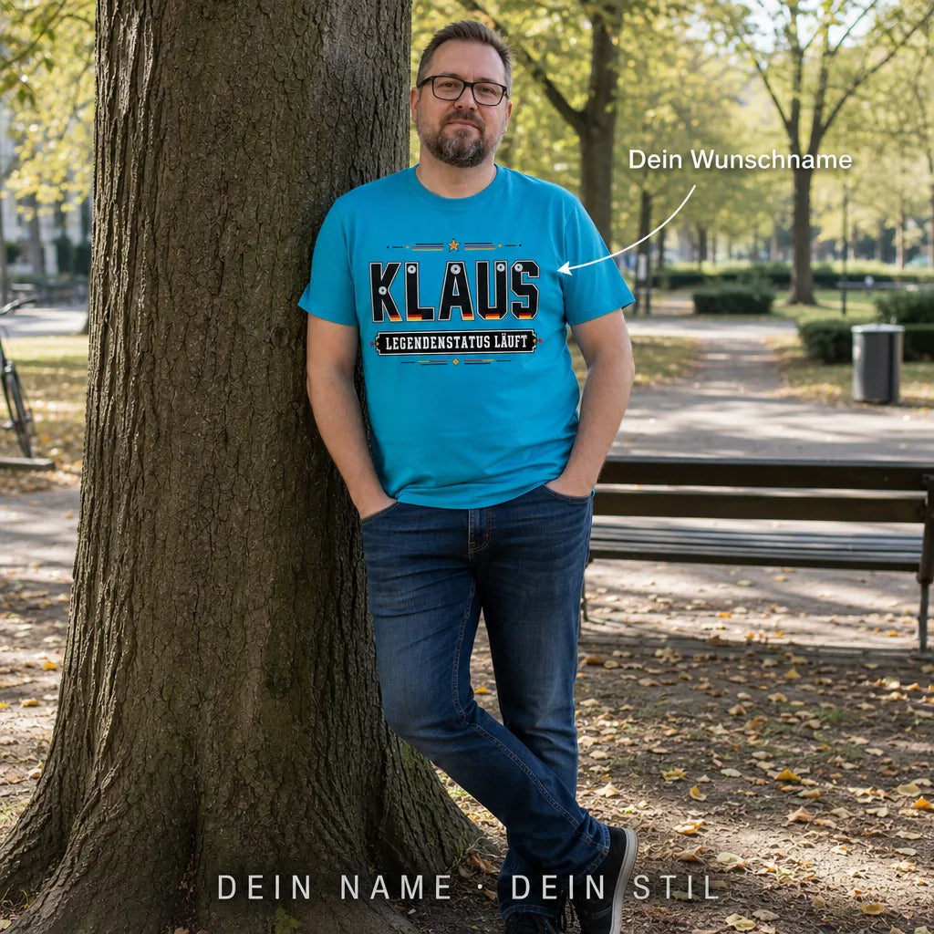 Personalisiertes Fußball Deutschland T-Shirt mit Namen - Ein Name, ein Standard