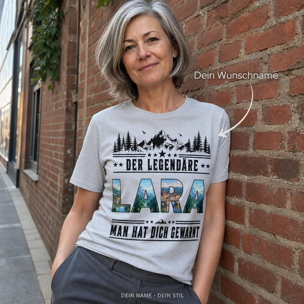 Personalisiertes Original T-Shirt mit Namen - Ich weiß, wer ich bin
