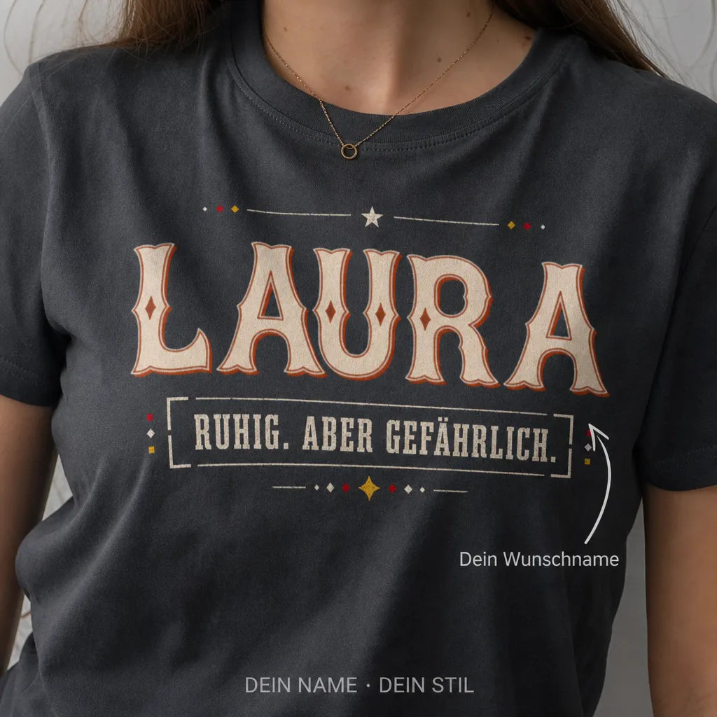 Personalisiertes Spruch T-Shirt mit Namen - Nicht jeder versteht mich