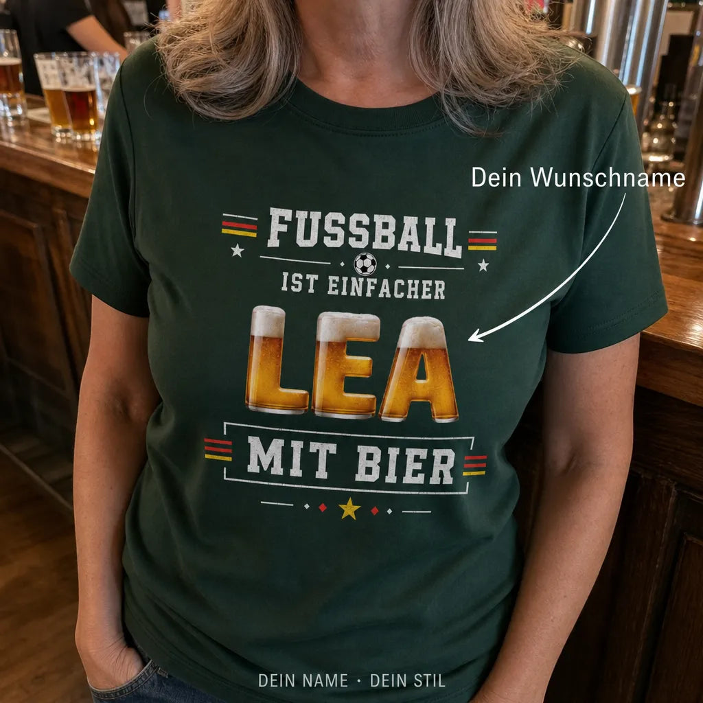 Personalisiertes Oktoberfest Bier T-Shirt mit Namen - Offizieller Bierverkoster Prost!
