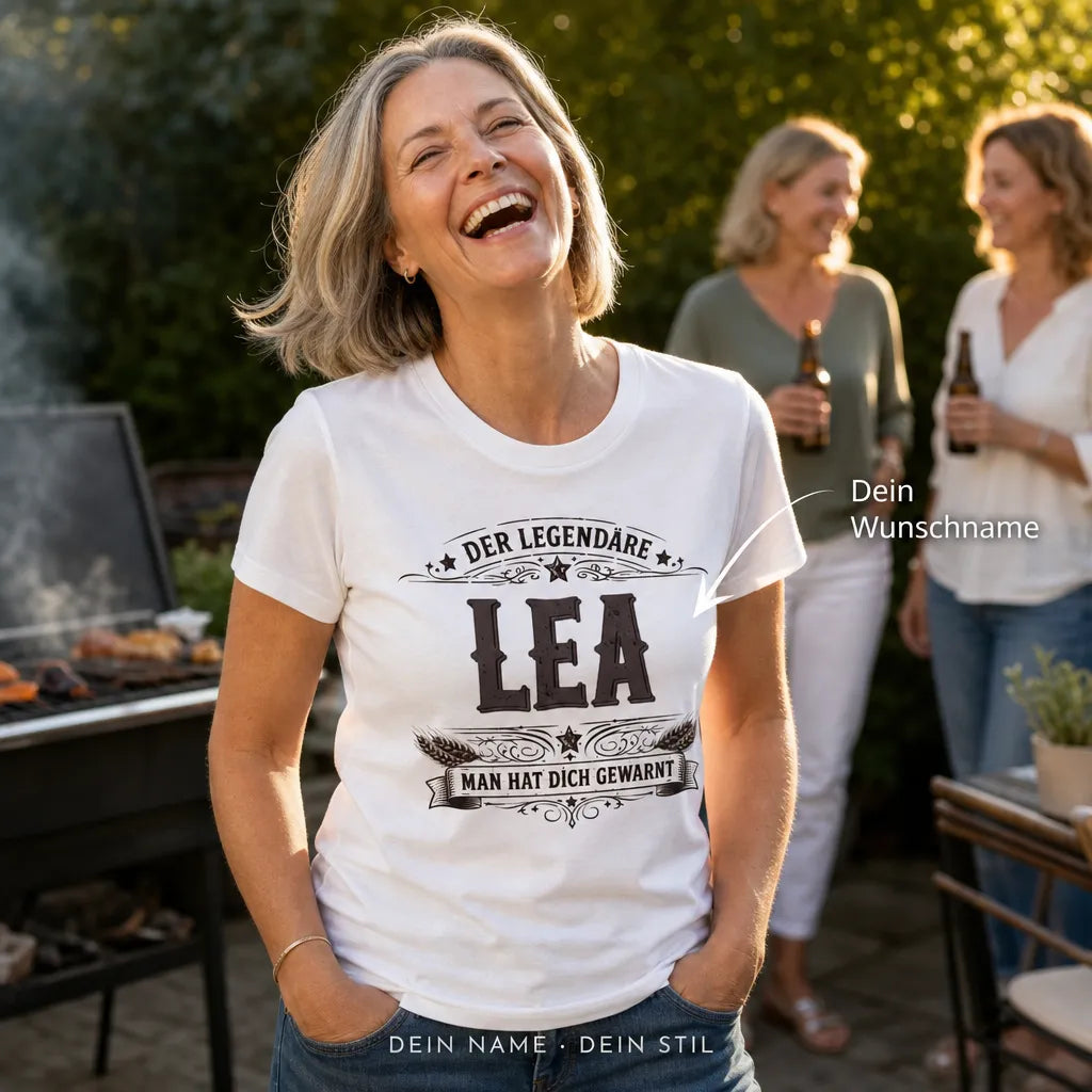 Personalisiertes Legende T-Shirt mit Namen - Man hat dich gewarnt