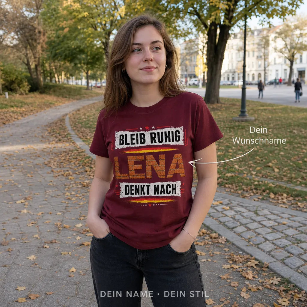 Personalisiertes Bier T-Shirt mit Namen - Einmalig seit Geburt