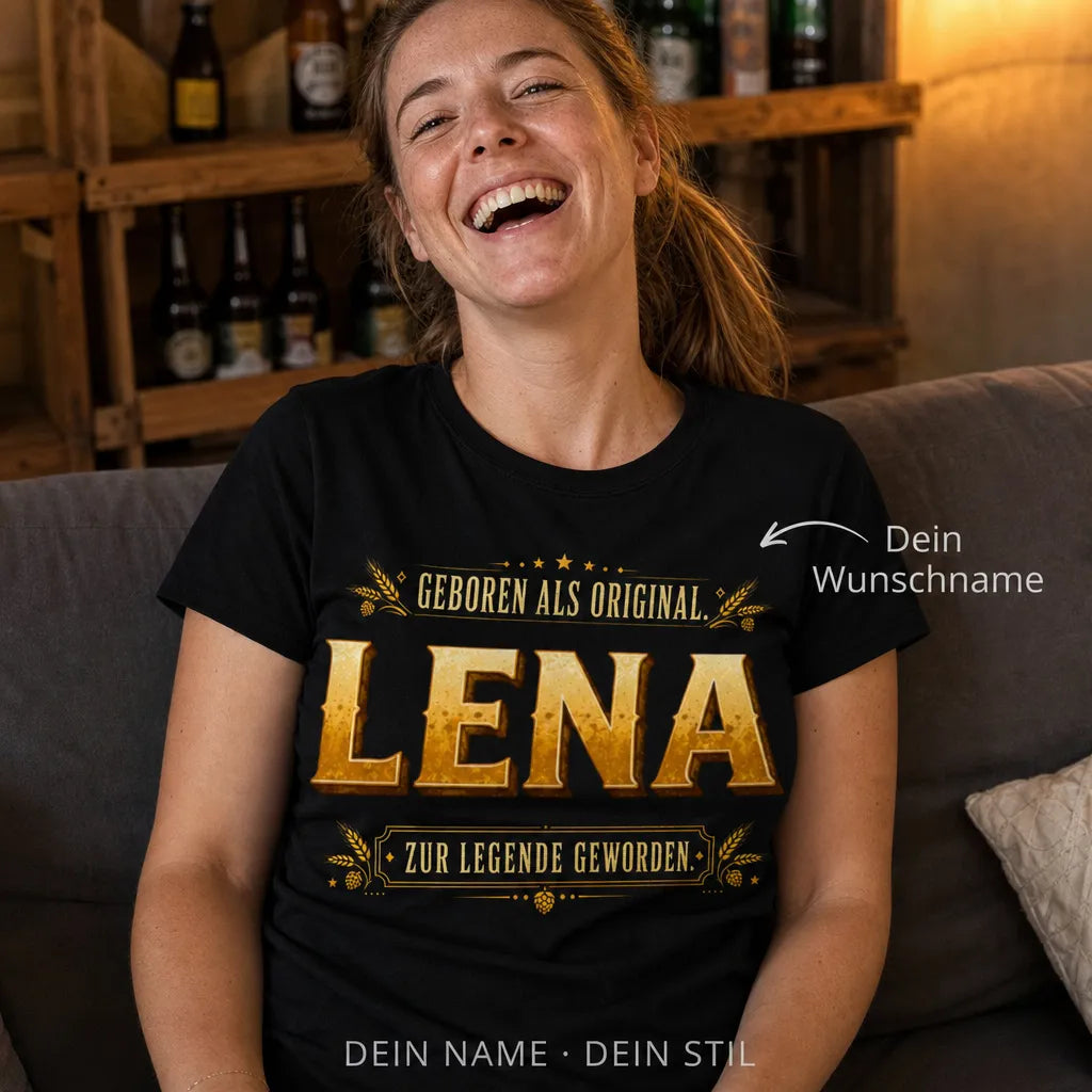 Personalisiertes Legende T-Shirt mit Namen - Geboren als Original