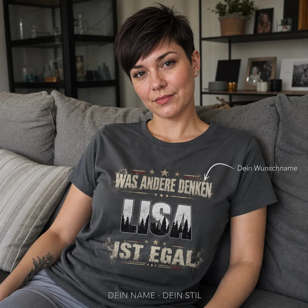 Personalisiertes Humor T-Shirt mit Namen - Verdammt nah dran!