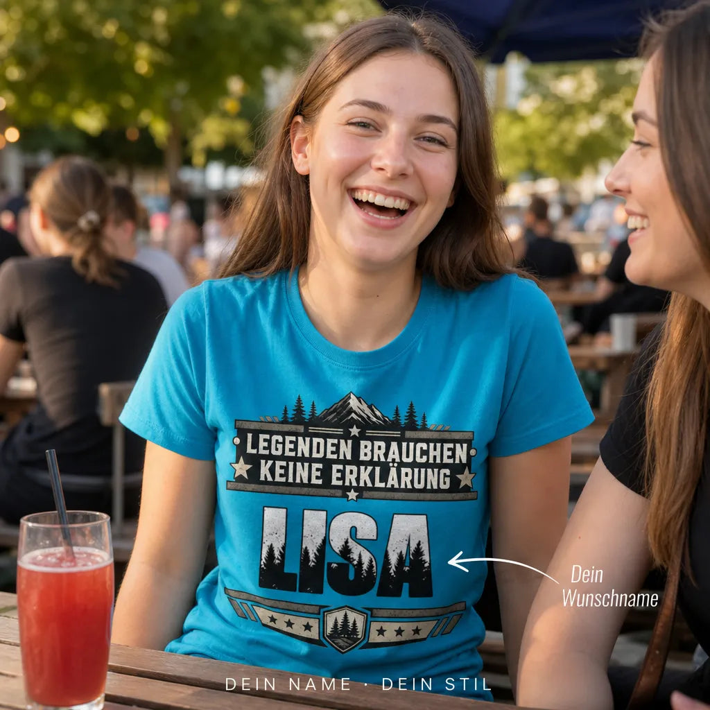 Personalisiertes Legenden T-Shirt mit Namen - Legenden brauchen keine Erklärung