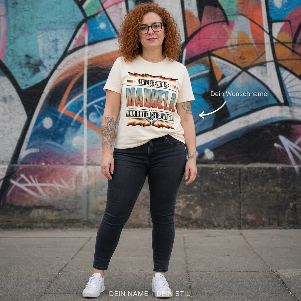 Personalisiertes Fußball Deutschland T-Shirt mit Namen - Seit Jahren die Legende