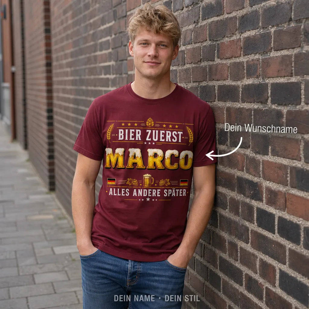 Personalisiertes Outdoor Abenteuer T-Shirt mit Namen - Legende auf jedem Gipfel