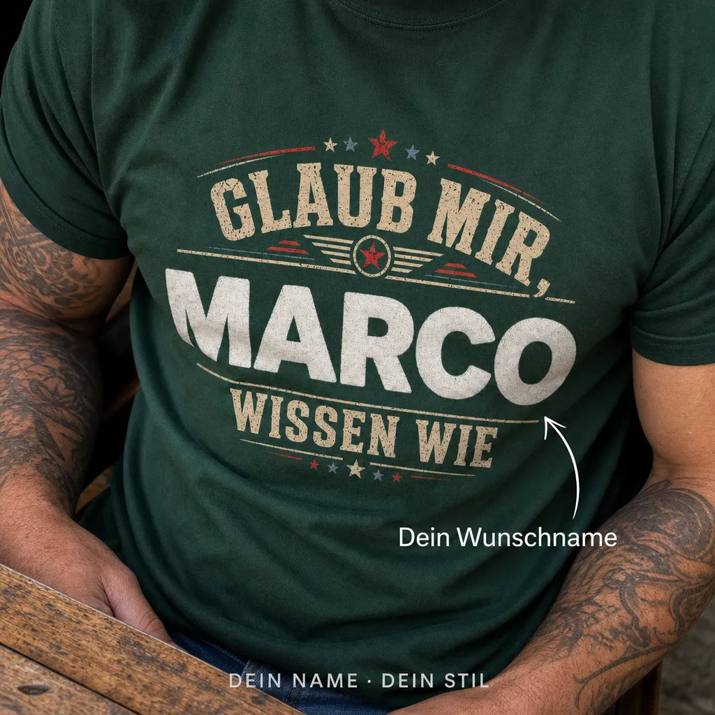 Personalisiertes Fußball Deutschland T-Shirt mit Namen - Nicht perfekt, aber leidenschaftlich