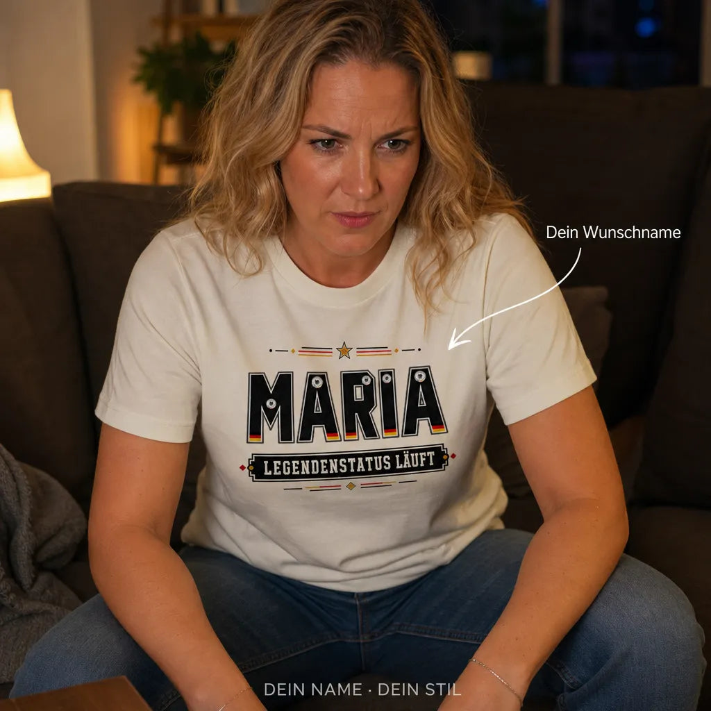 Personalisiertes Fußball Deutschland T-Shirt mit Namen - Ein Name, ein Standard
